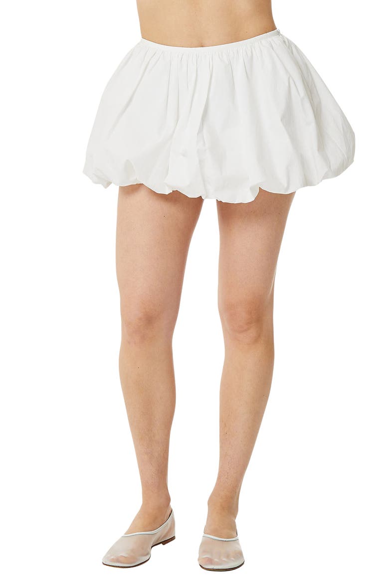 Cloud Bubble Hem Miniskirt, Main, color, CLOUD
