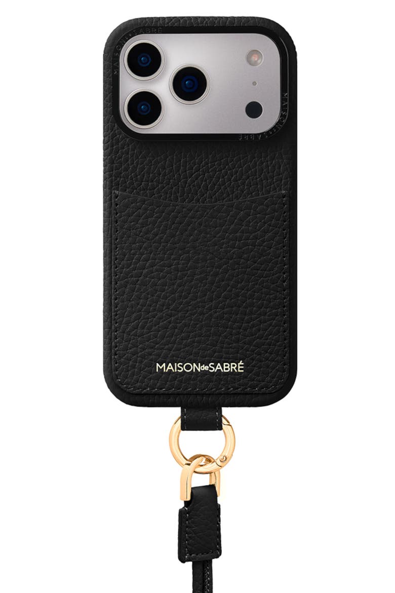 Sling Phone Case iPhone 17 Pro Max, Main, color, Black Caviar