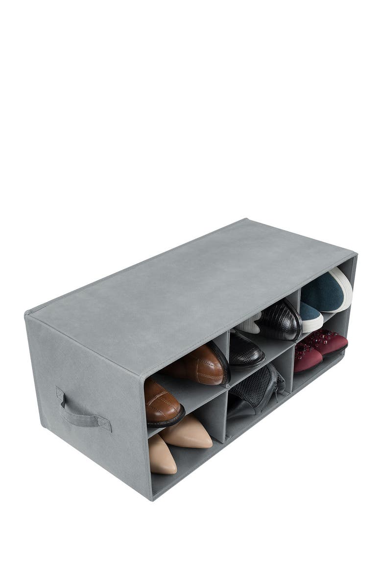 Grey Shoe Bin, Main, color, GOLD
