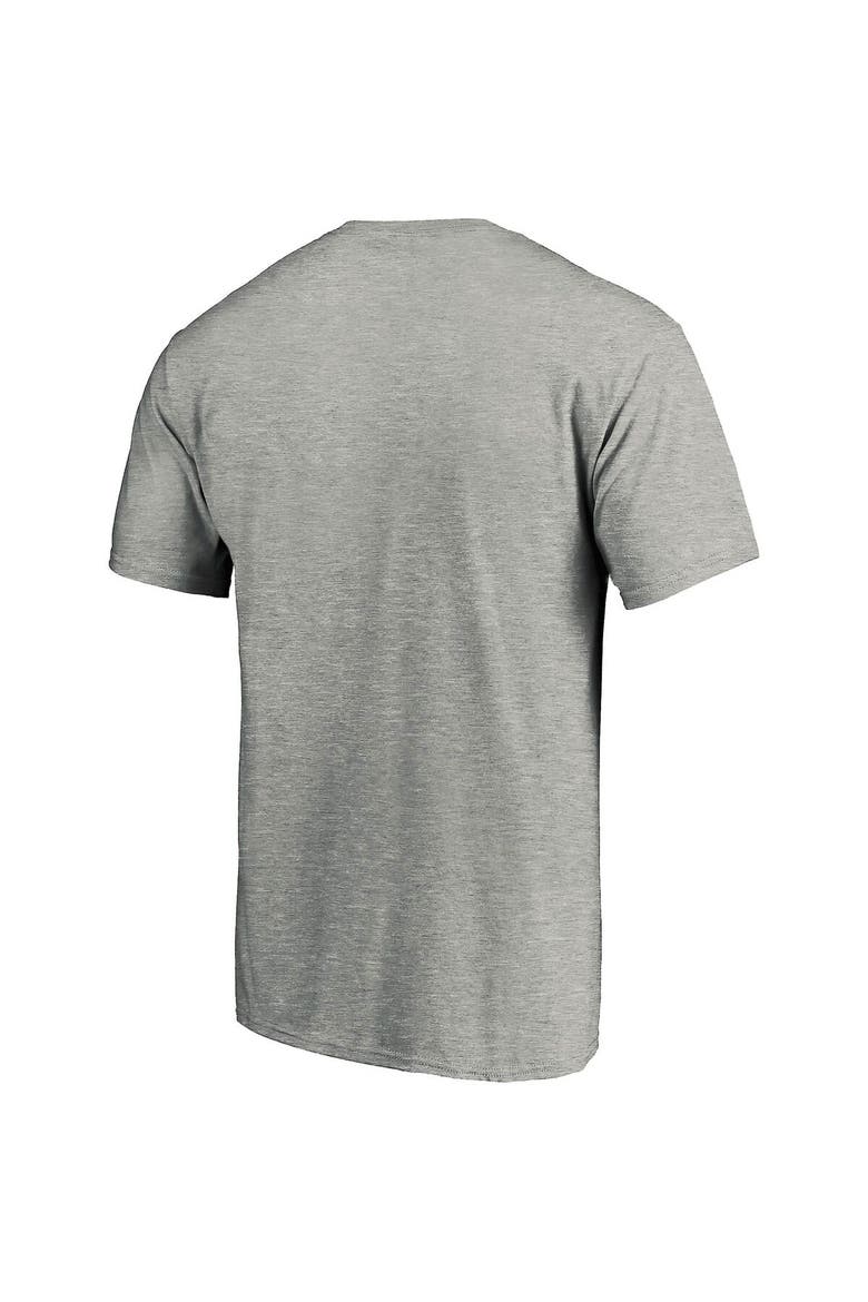 Men's Fanatics Branded Heathered Gray Washington Nationals Heart & Soul T-Shirt, Alternate, color, Heather Gray
