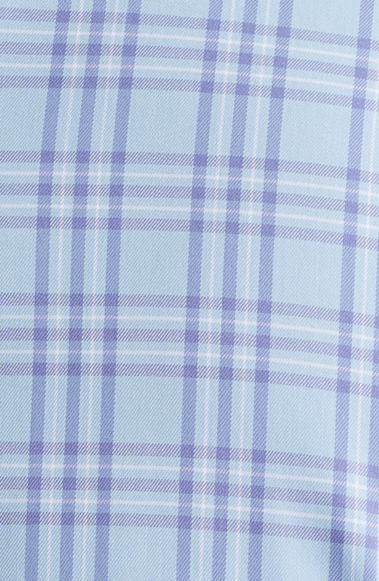 Peter Millar Brevard Crown Lite Plaid Performance Button-Up Shirt, Alternate, color, Ruddy Blue