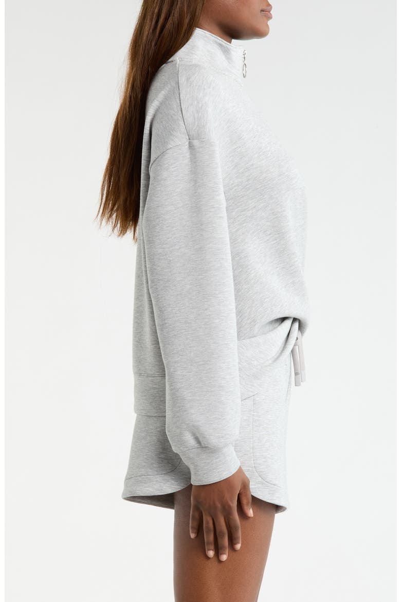Dreamweave Crossover Quarter Zip, Alternate, color, HEATHER CONCRETE