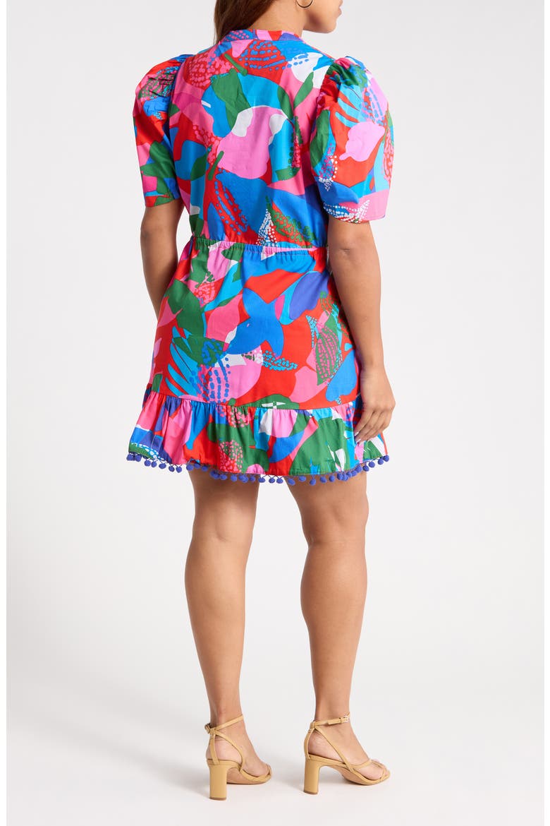 Exene Gerica Floral Shift Dress, Alternate, color, PINK-BLUE-GREEN