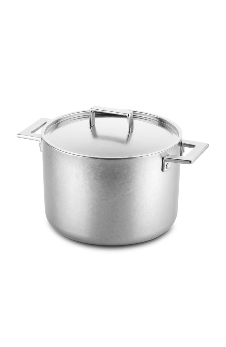 Mepra Attiva Deep Pot, Main, color, Pewter Silver