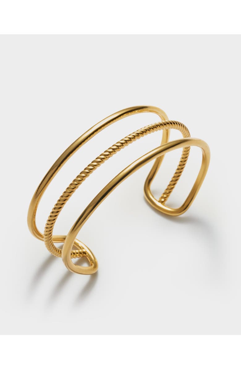 Katie Loxton Laia Waterproof Gold Bangle, Main, color, Gold
