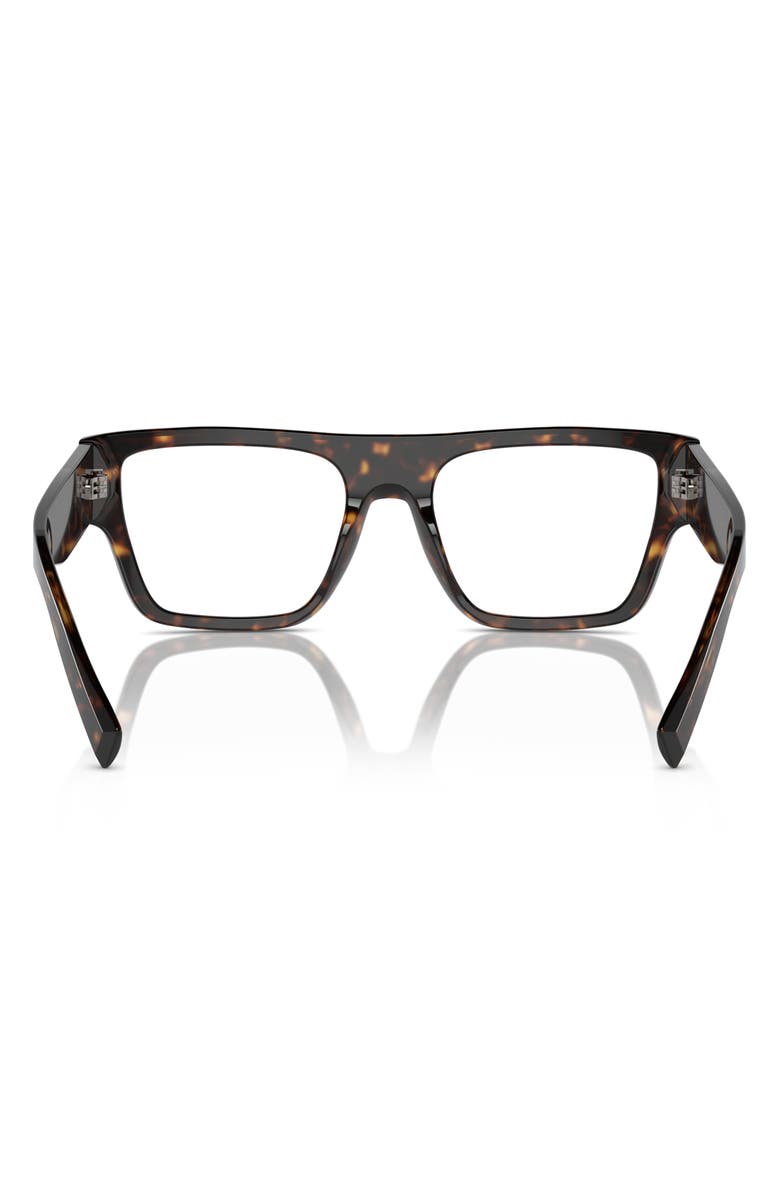 Dolce&Gabbana 52mm Square Optical Glasses, Alternate, color, Havana