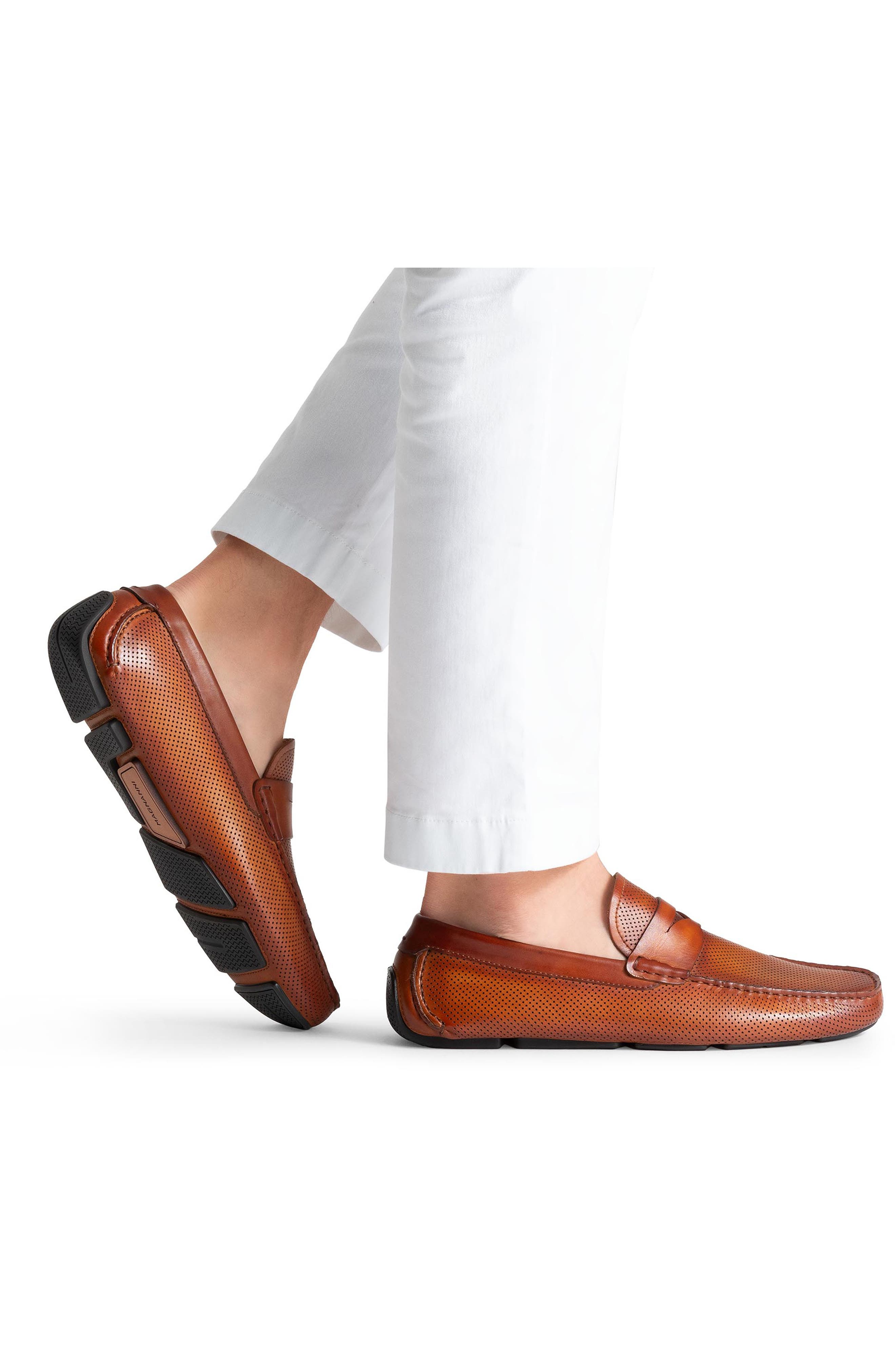 Magnanni Cole Perforated Loafer, Alternate, color, 