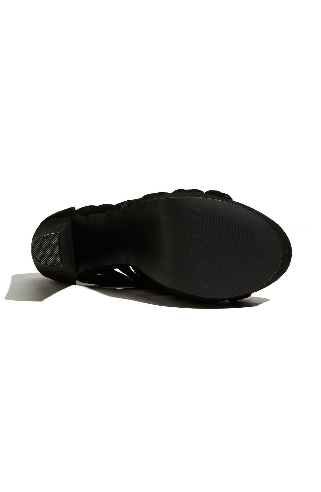'Audrinaa' Platform Sandal, Alternate, color, BLACK SUEDE