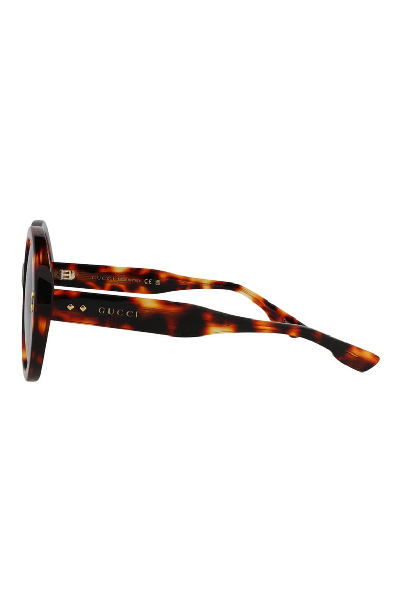 54mm Round Sunglasses, Alternate, color, HAVANA SMOKE