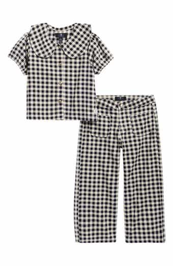 Kids' 2-Piece Gingham Denim Set