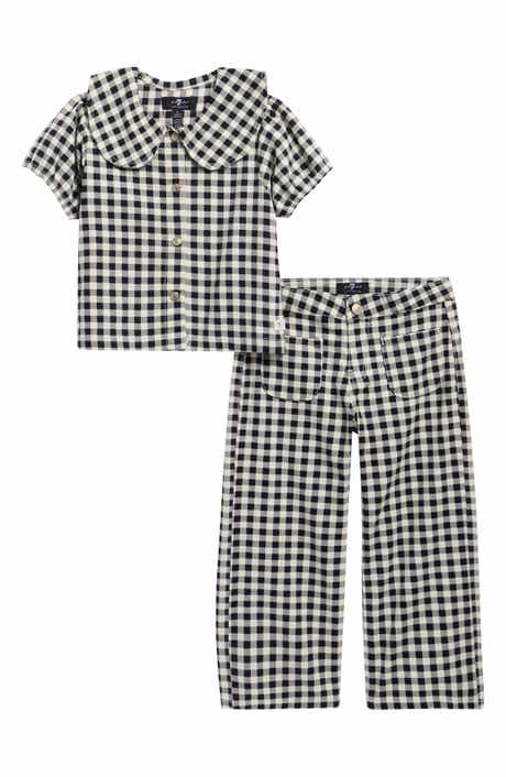 Kids' 2-Piece Gingham Denim Set