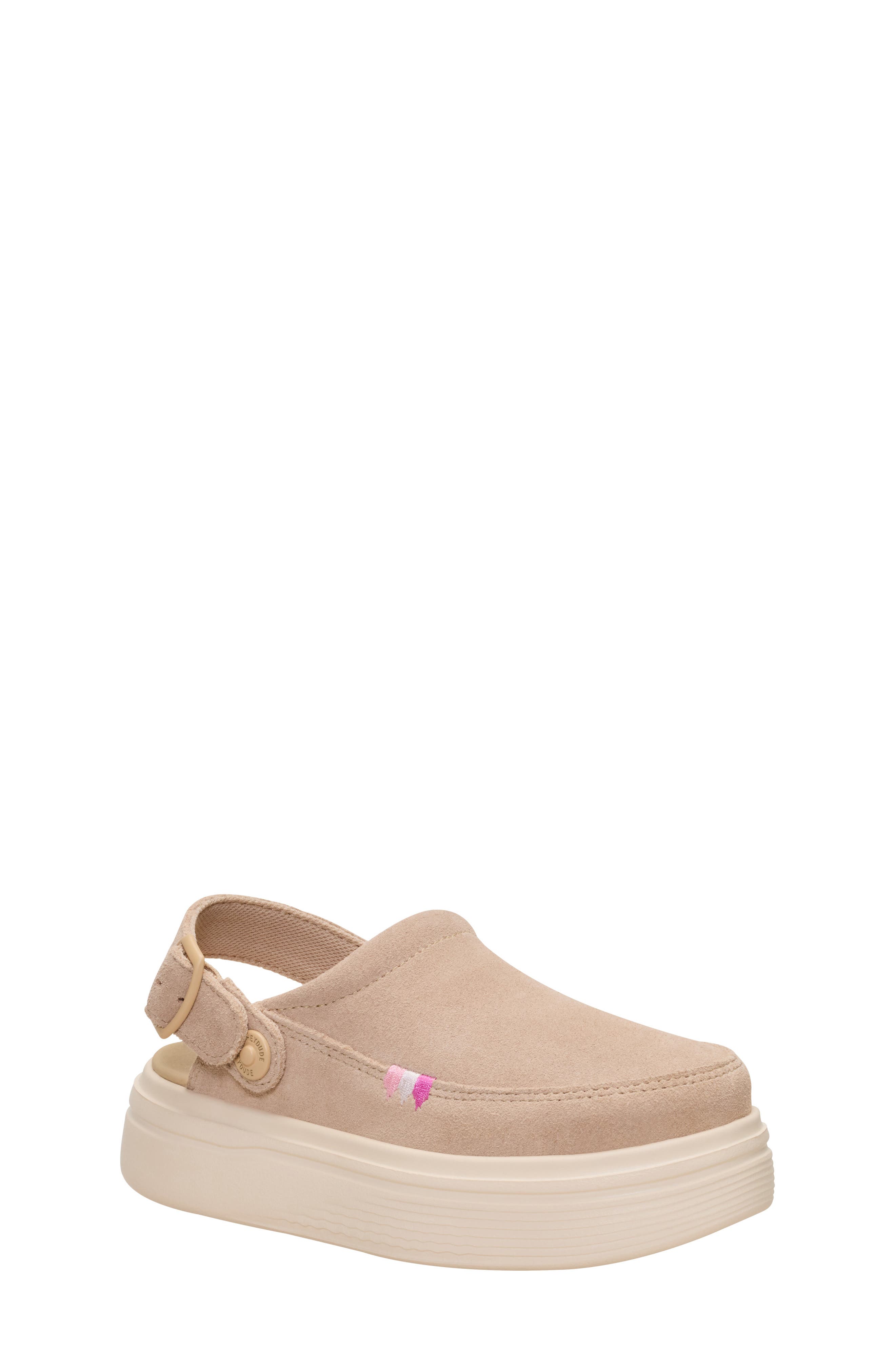 Kids' Austin Lift Leather Clog, Main, color, NEUTRAL