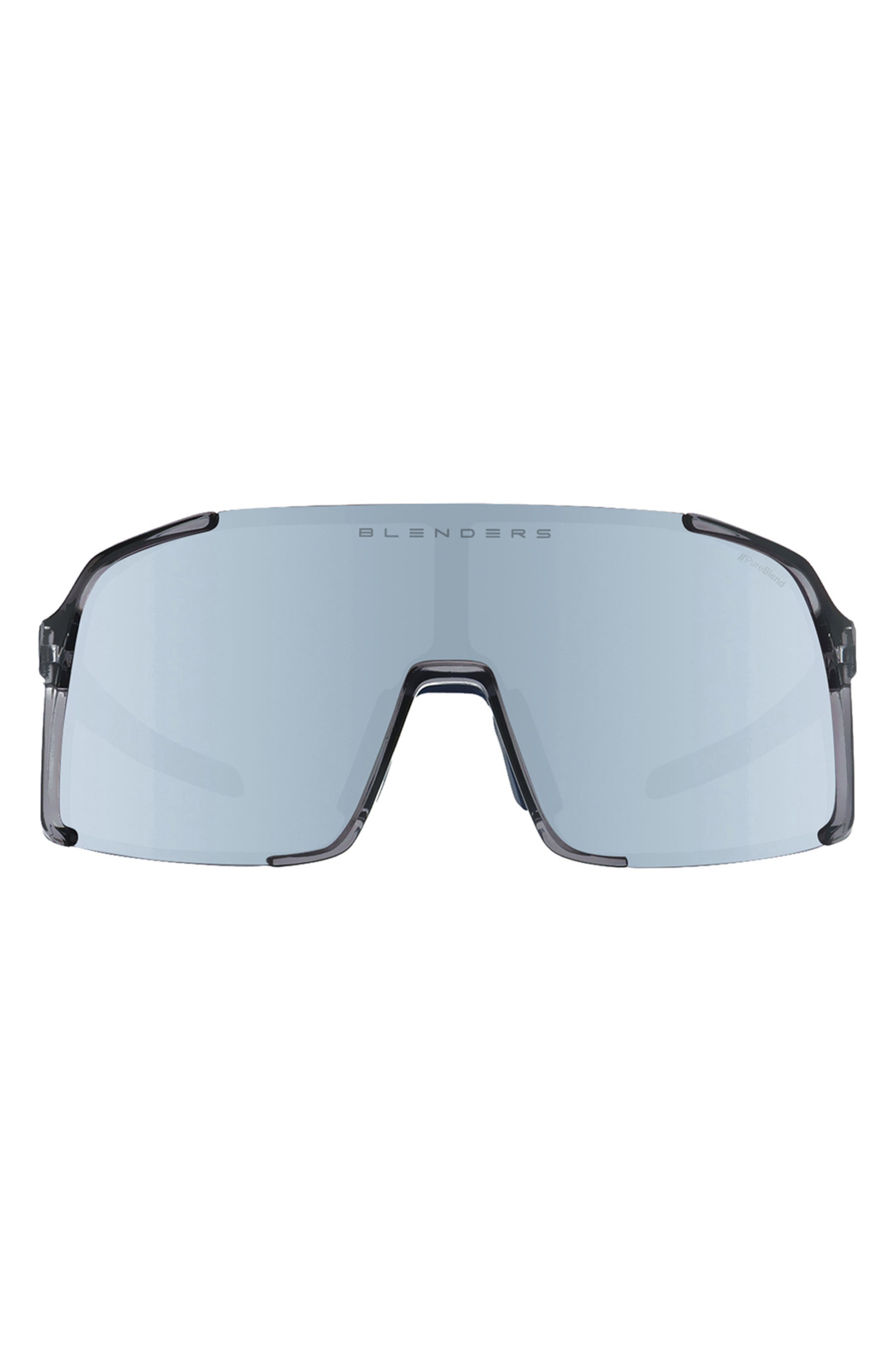 Blenders Eyewear Exposé 132mm Polarized Semi Rimless Shield Sunglasses In Multi