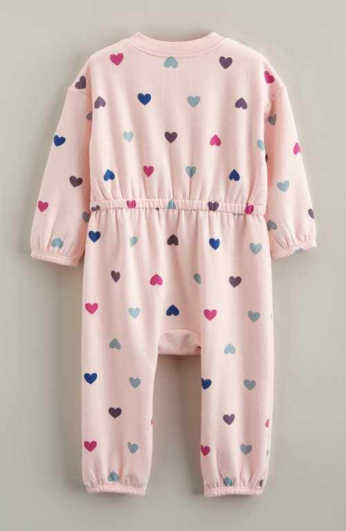Tucker + Tate Print Fleece Romper In Pink