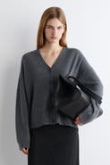 COS Cashmere Relaxed-Fit V-Neck Cardigan