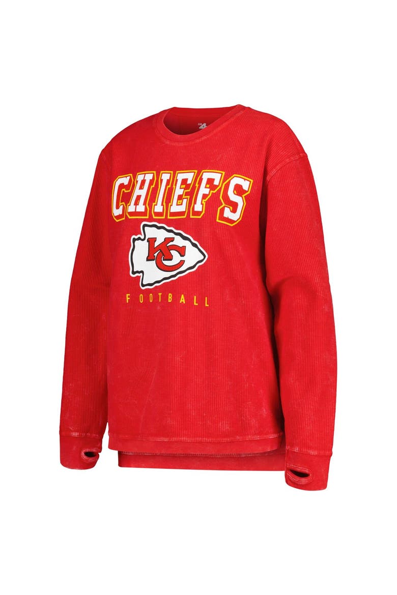 Women's G-III 4Her by Carl Banks Red Kansas City Chiefs Comfy Cord Pullover Sweatshirt, Alternate, color, Red