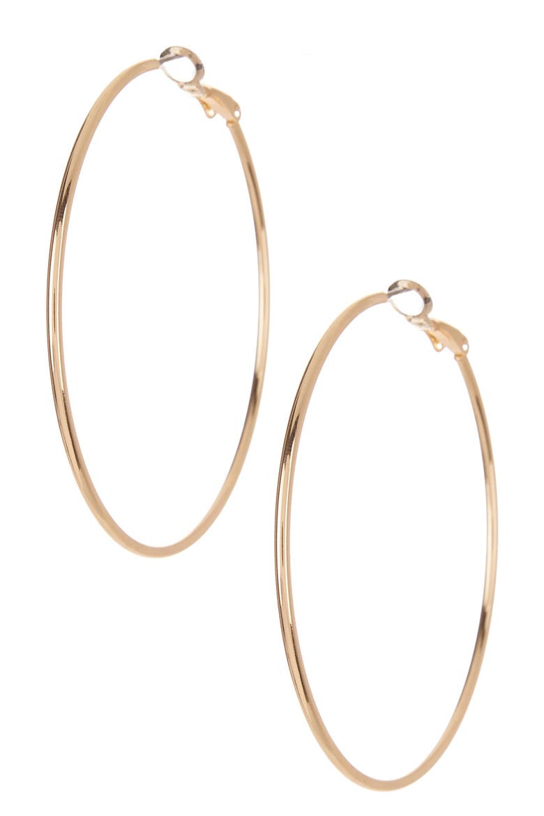 Classic 50mm Hoop Earrings, Main, color, GOLD