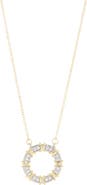Juvell 18K Gold Plate CZ Ring Necklace