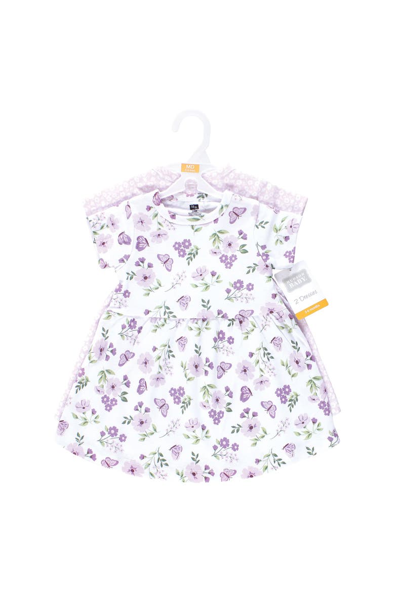 Stylish Baby Dress 2Pc, Alternate, color, Purple Butterfly Floral