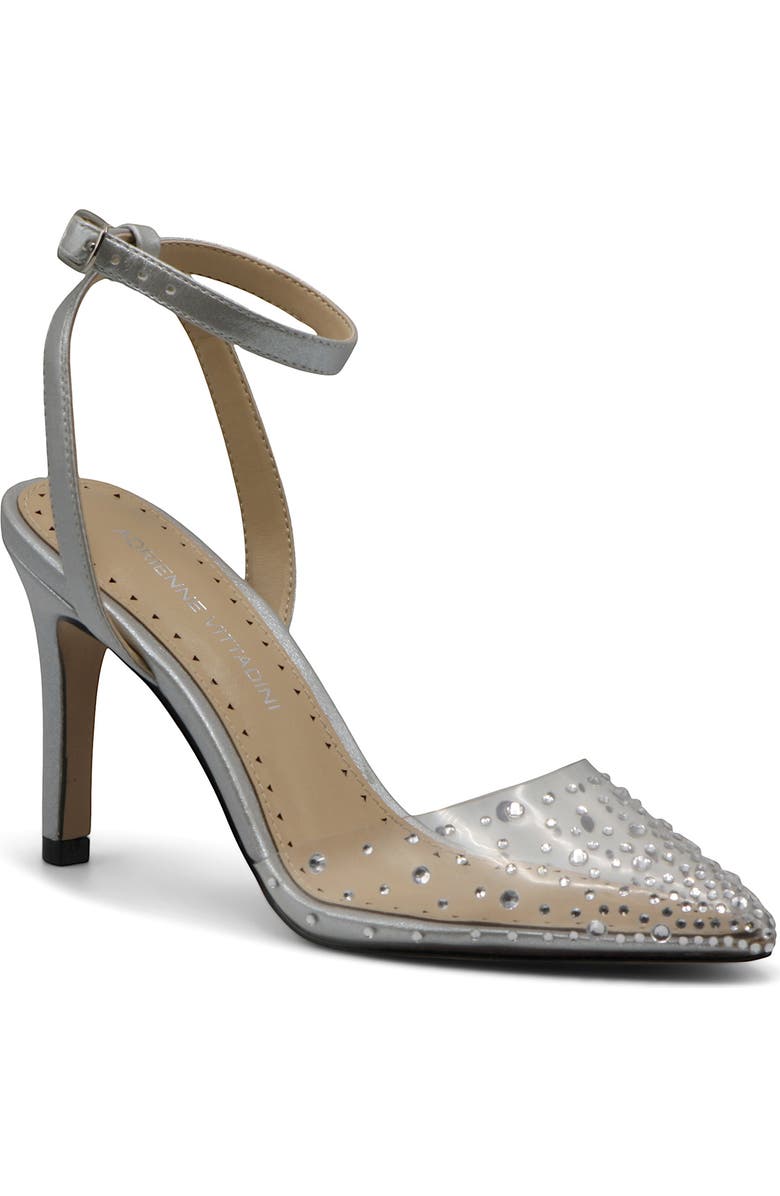 Adrienne Vittadini Jeweled Ankle Strap Pump, Main, color,