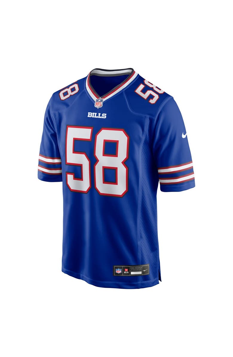 Nike Men's Nike Matt Milano Royal Buffalo Bills Game Player Jersey, Alternate, color, Royal