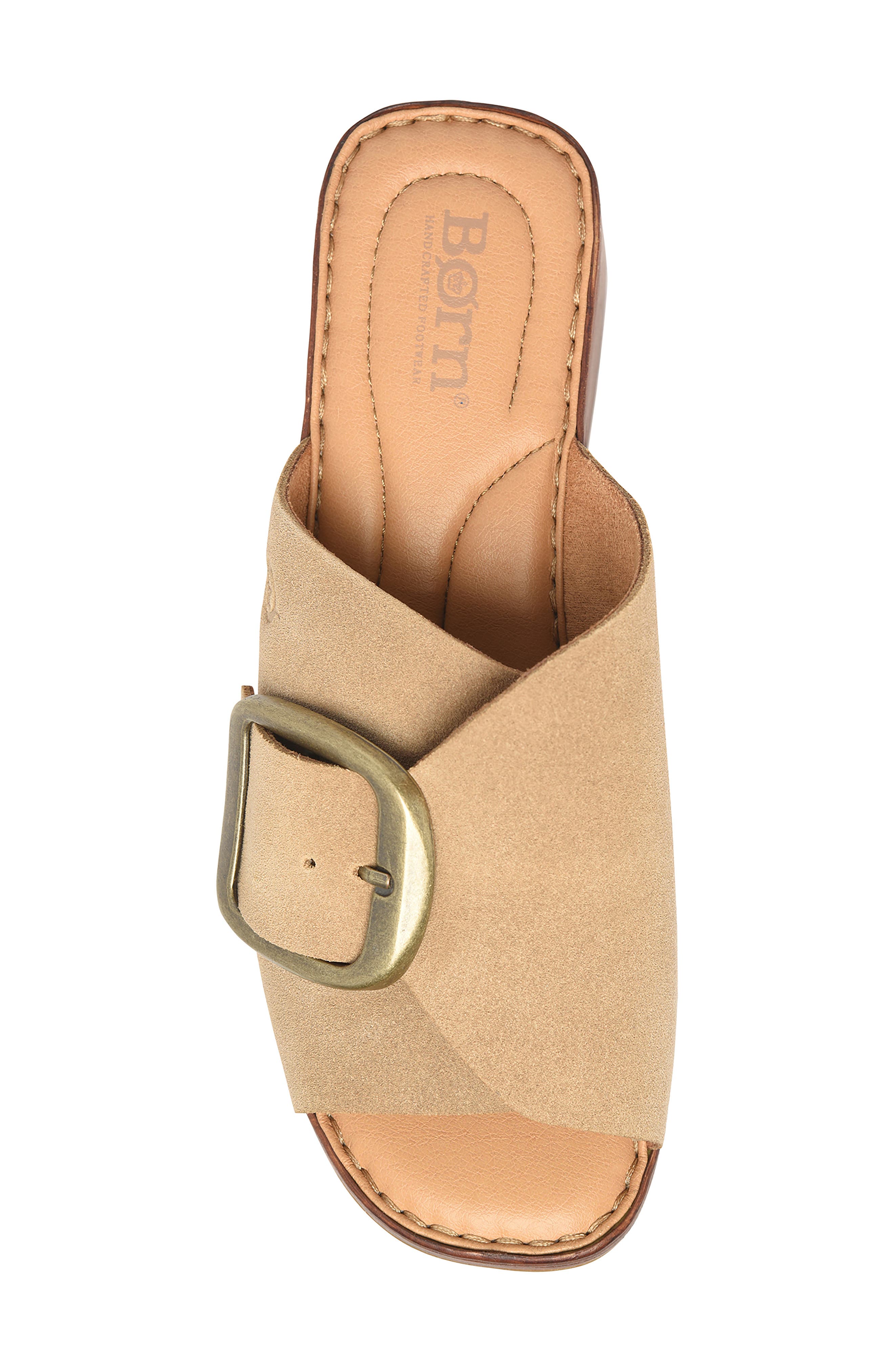 Bangle Platform Slide Sandal, Alternate, color, TAUPE SUEDE