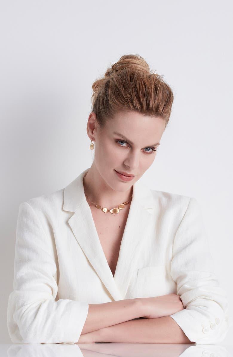 Marco Bicego Lunaria 18K Yellow Gold Graduated Necklace, Alternate, color,