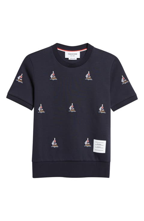 Sailboat Cotton Blouson T-Shirt
