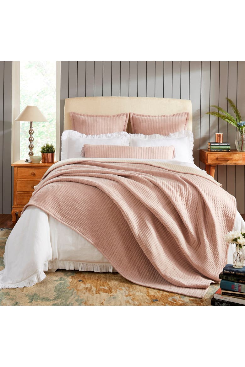 Molly Cotton Woven Blanket, Alternate, color, Lavender