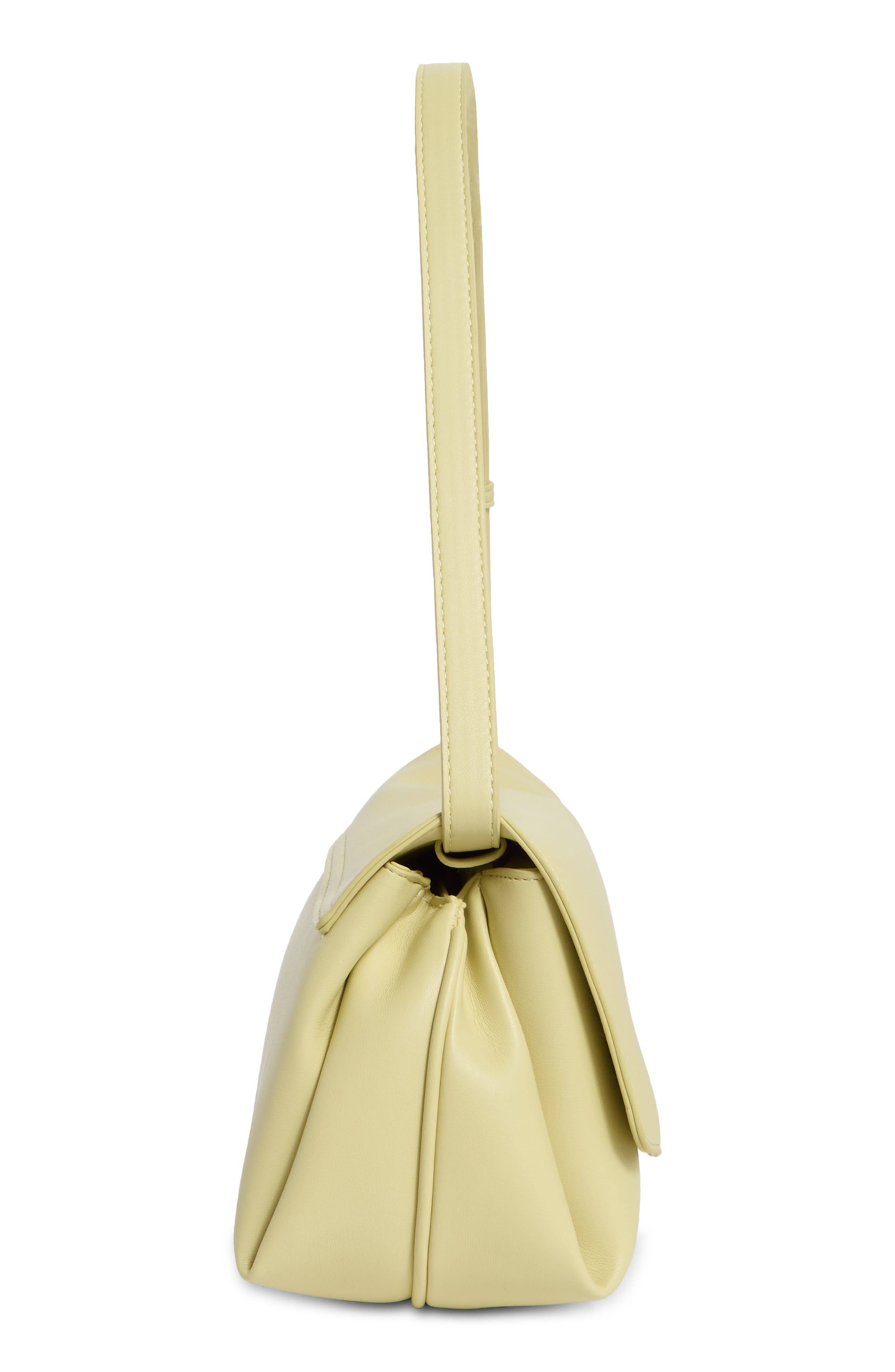 BCBG Draped Shoulder Bag, Alternate, color, Lemon