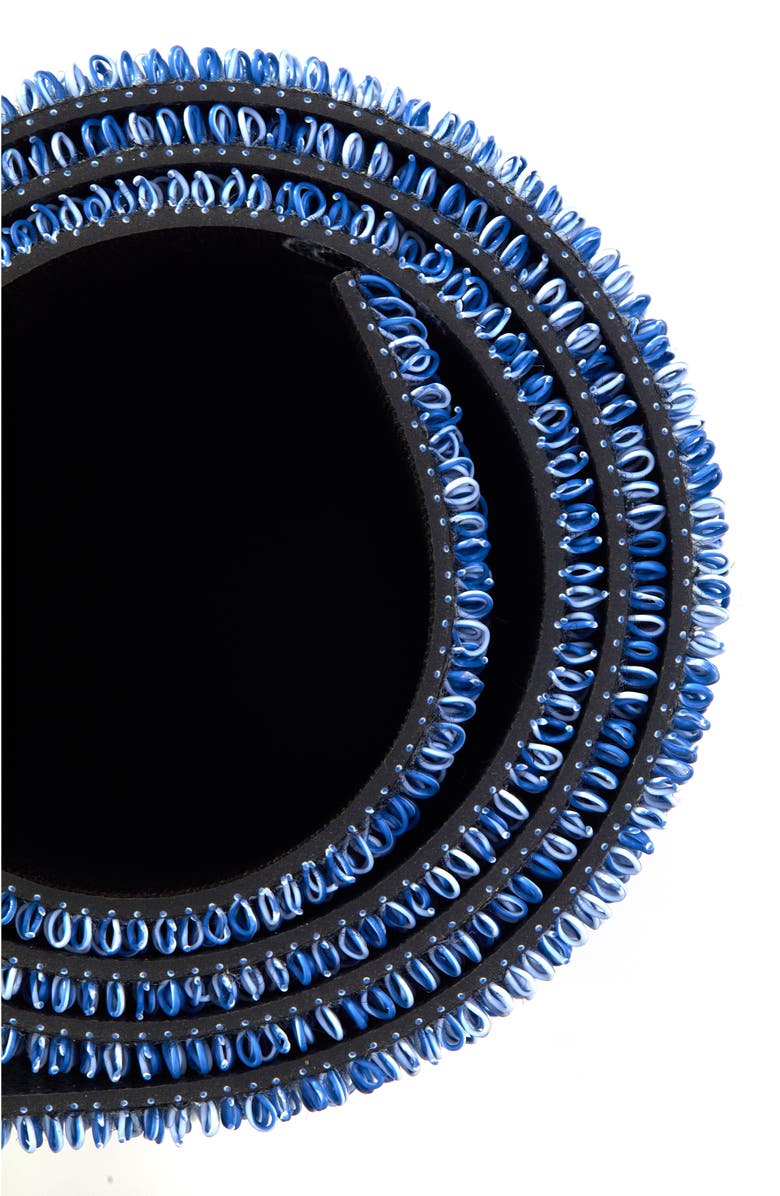 Chilewich Heathered Shag Mat, Alternate, color, Cornflower