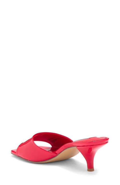 Steve Madden Marlon Slide Sandal In Red Patent