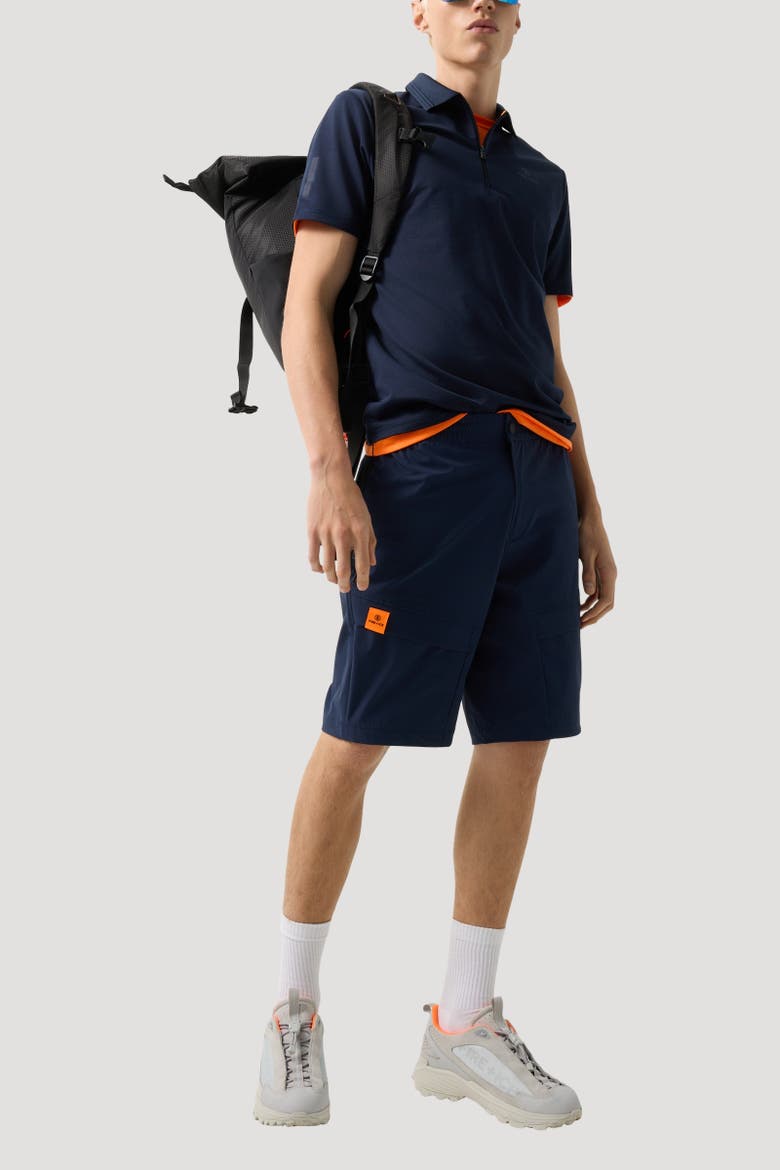 Caleb Functional Shorts, Alternate, color, Navy blue