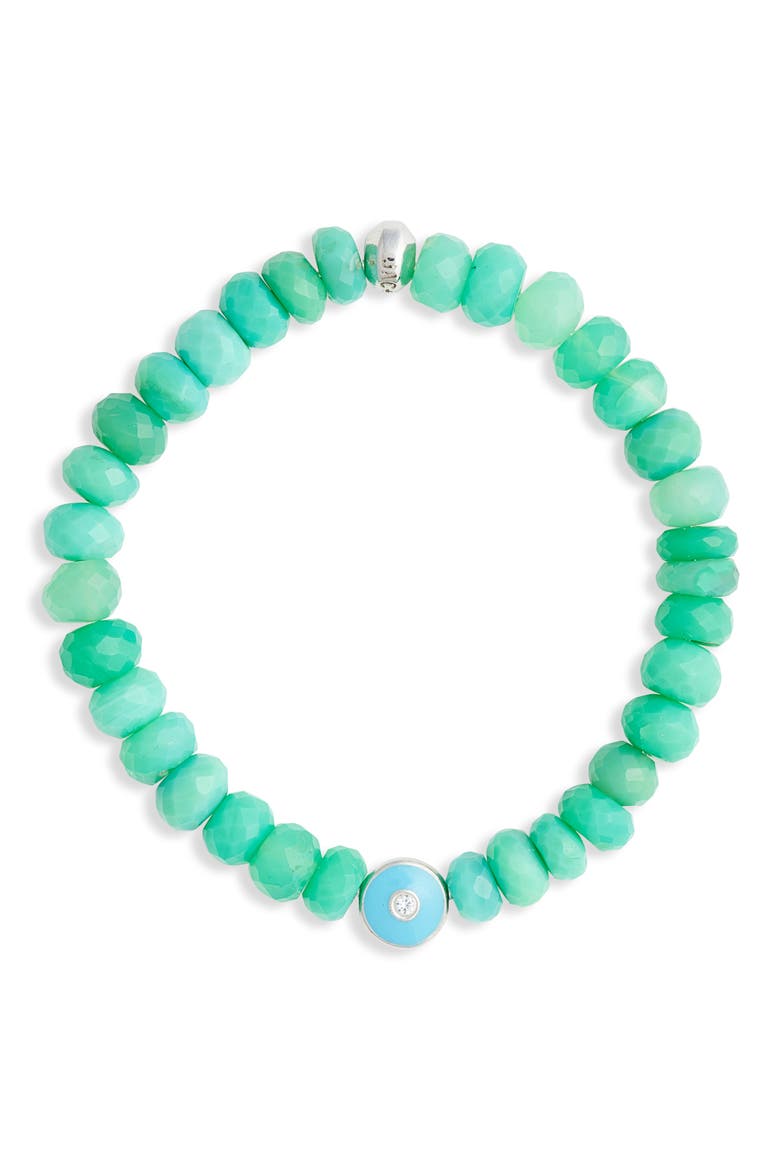 Beaded Stretch Bracelet, Main, color, BLUE