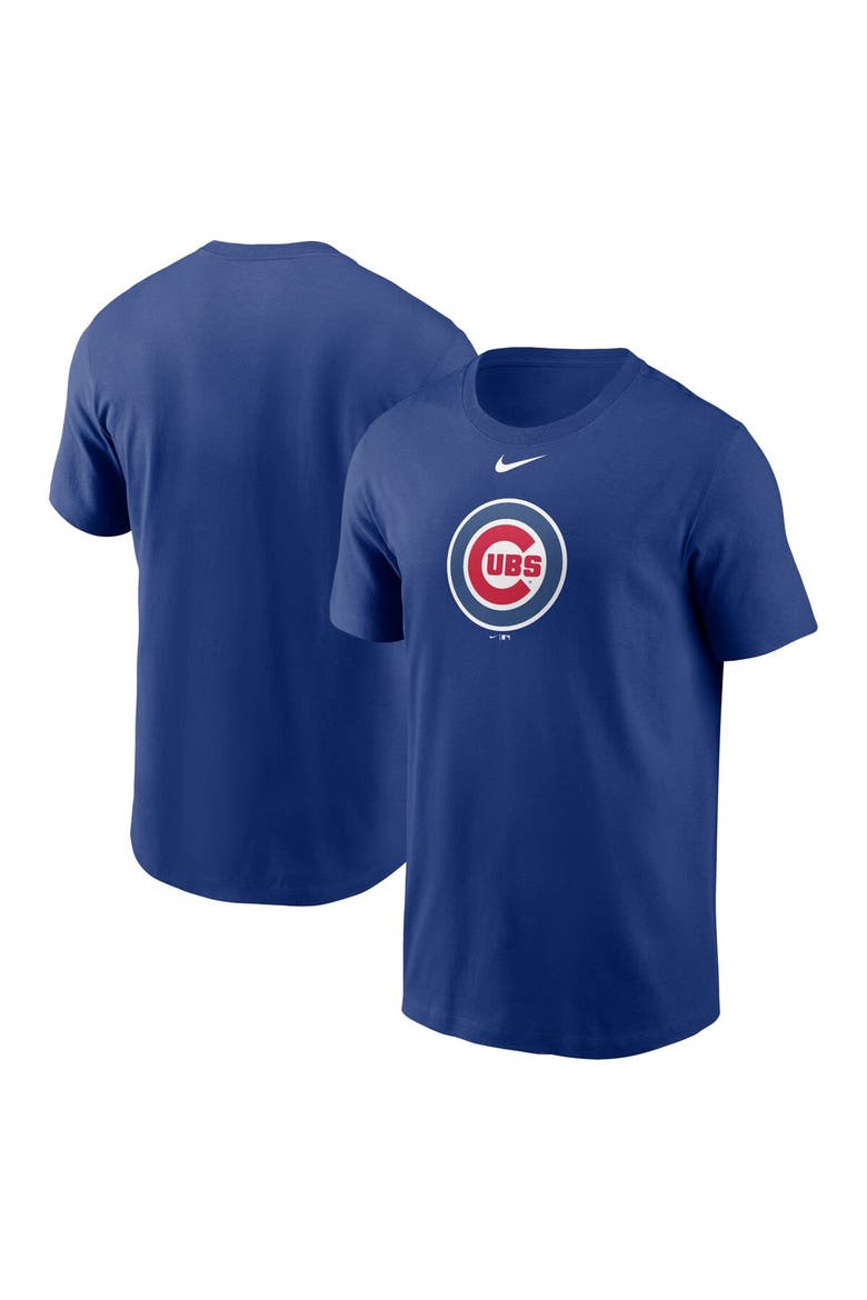 Men's Nike Royal Chicago Cubs Fuse Logo T-Shirt, Main, color, Royal