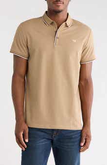 Double Stripe Stretch Cotton Polo