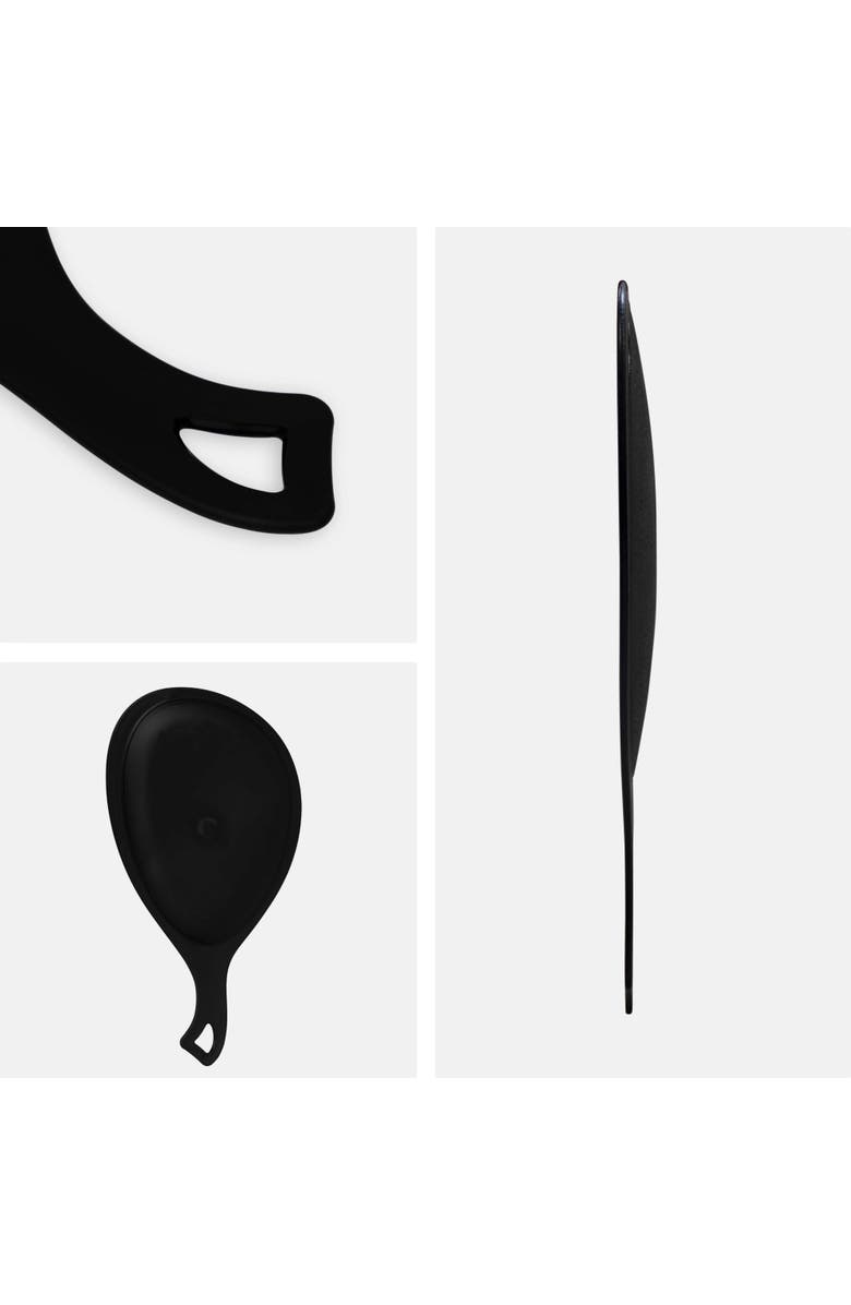 Zadro Teardrop Handheld Mirror with Handle, Alternate, color, Black Onyx