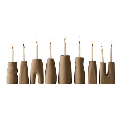 Prakasa Modern Terracotta Menorah