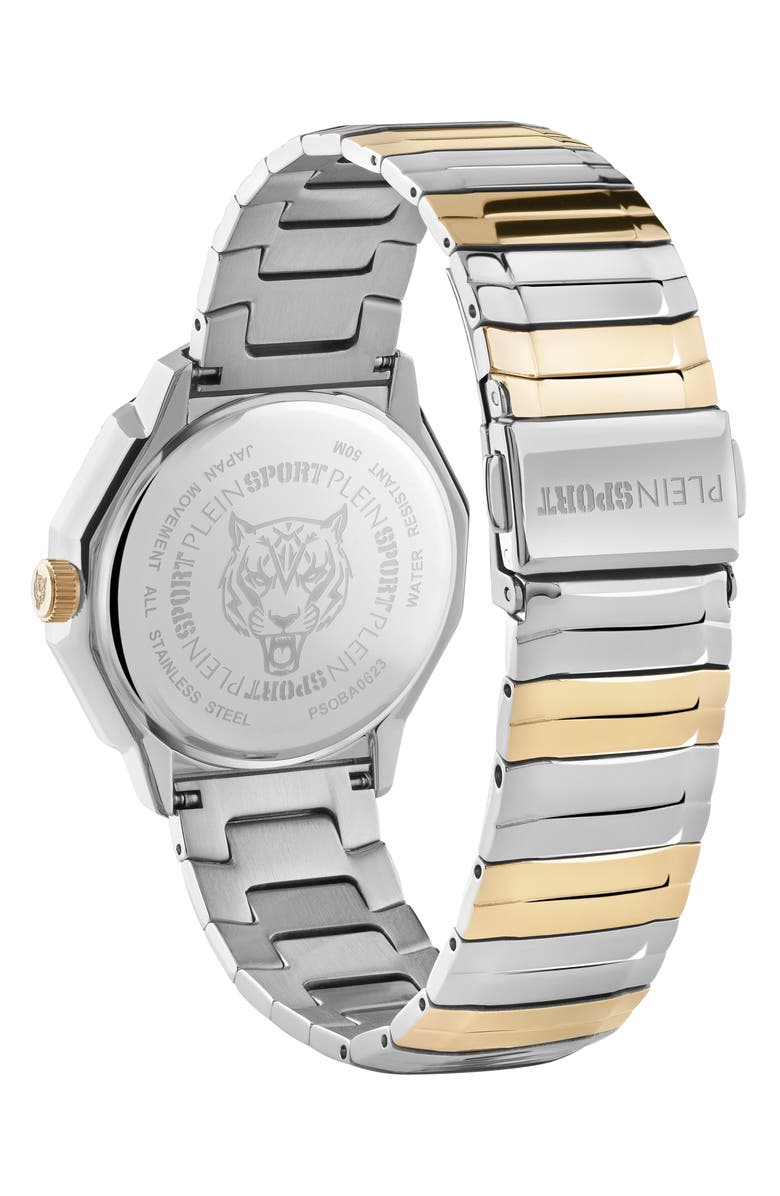 PLEIN SPORT Dynasty Two-Tone Bracelet Watch, 37mm, Alternate, color, Two Tone