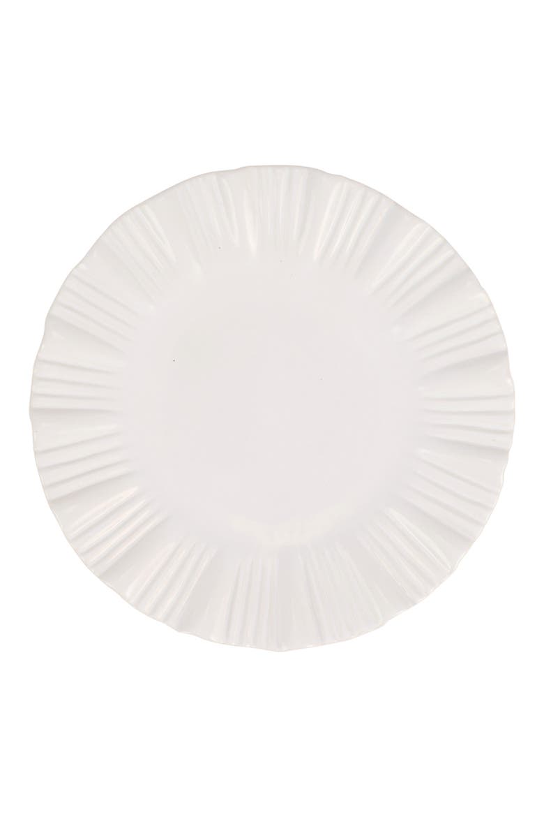 Bari Small Round Platter, Main, color, WHITE