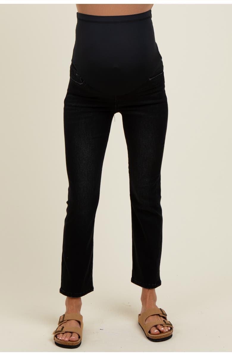 PinkBlush Ankle Slim Straight Leg Maternity Jeans, Alternate, color,