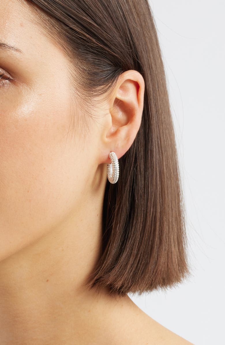 Child of Wild Starlight Hoop Earrings, Alternate, color, Silver