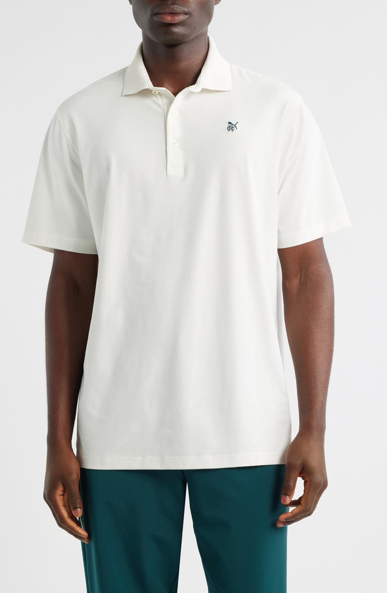 PUMA GOLF x Reigning Champ MATTR Jacquard Polo, Main, color, Warm White