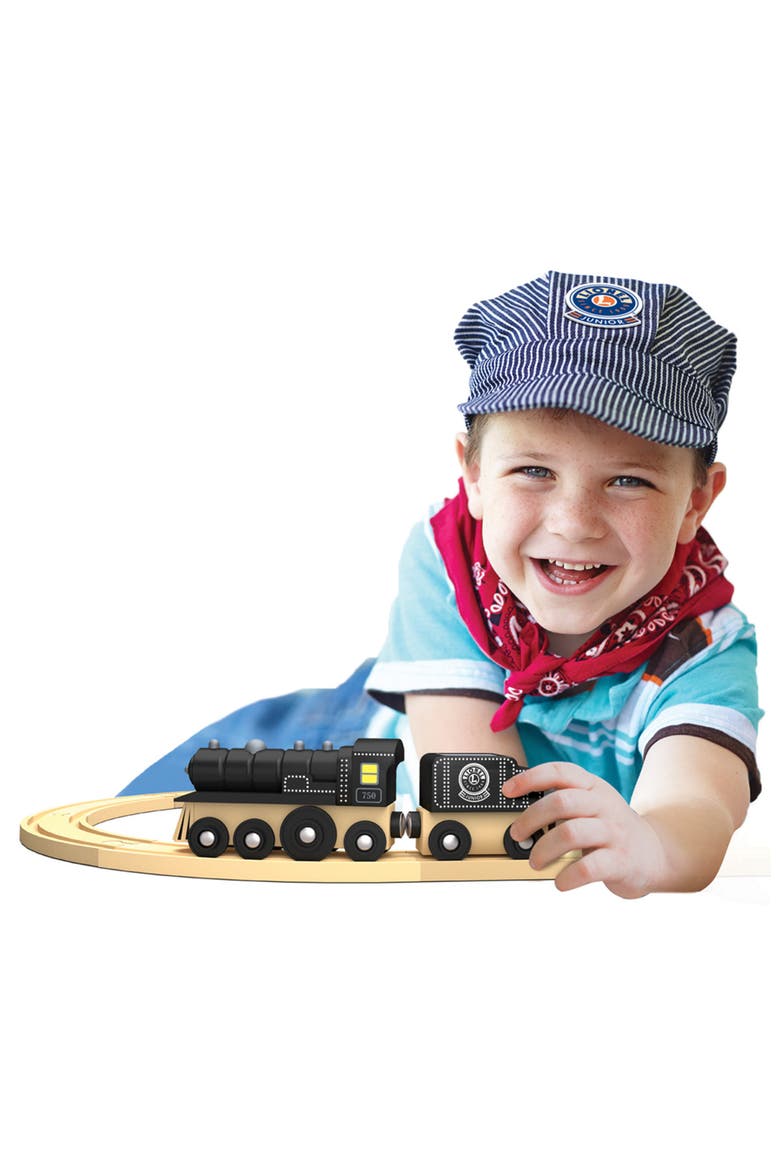 Wood Train Sets - Lionel Collector's Steam Engine & Coal Car, Alternate, color, Multicolor