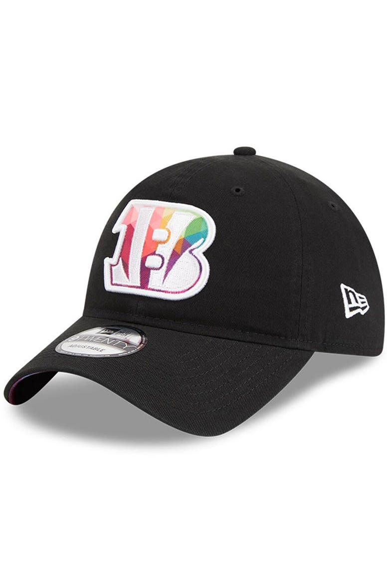 Men's New Era  Black Cincinnati Bengals 2023 NFL Crucial Catch 9TWENTY Adjustable Hat, Alternate, color, Black