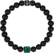 Karma and Luck Abundant Positivity - Onyx Malachite Bracelet