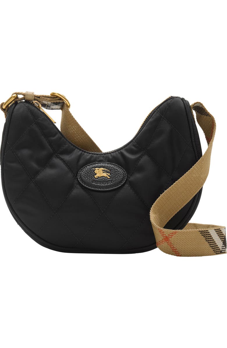 Burberry Horseshoe Quilted Nylon Crossbody Bag, Main, color,