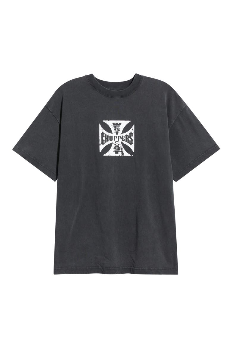 WCC Custom Built Graphic T-Shirt, Alternate, color, BLACK WASH