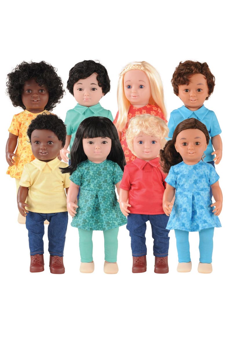 16" Multicultural Dolls - Set of 8, Main, color, Red