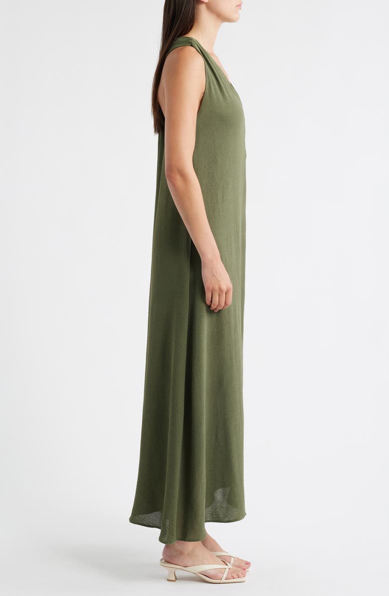 Halogen<sup>®</sup> Twist Back Sleeveless Maxi Dress, Alternate, color, Clover